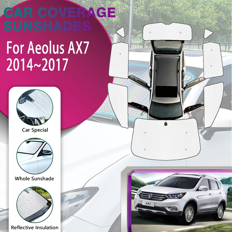 

Car Sunshade Covers For Dongfeng Fengshen Aeolus AX7 2014 2015 2016 2017 Sun Visors Sunscreen Window Coverages Auto Accessories