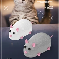 Remote Control Mouse Simulation Electronic Pet Toy Plush Material Rechargeable Exquisite Safe Durable Touch Comfortable 2