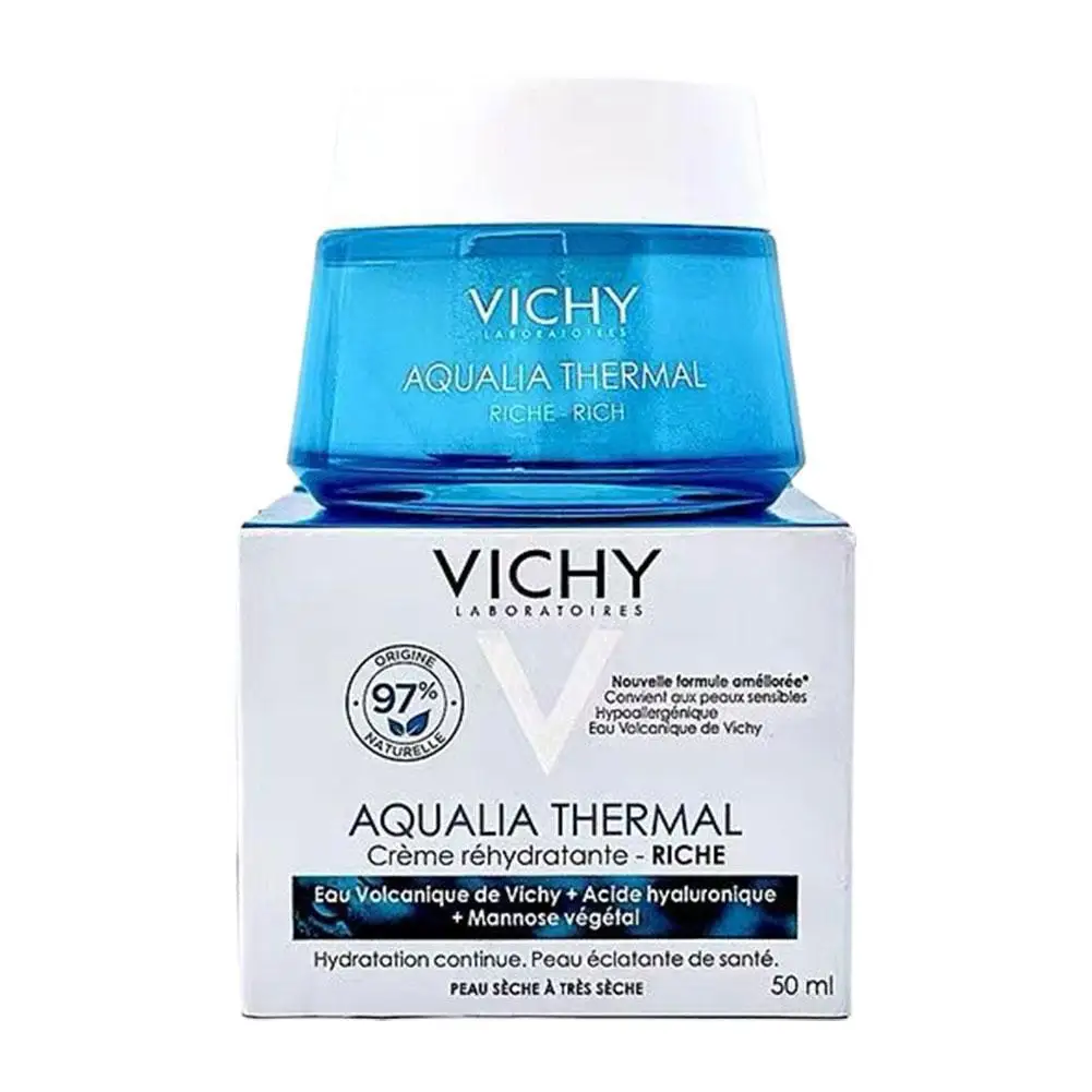 קרם משפר לחות VICHY 72H עם חומצה היאלורונית + קרם לחות לפנים עם ניאצינמיד לעור רגיש ומרטיב לאורך זמן