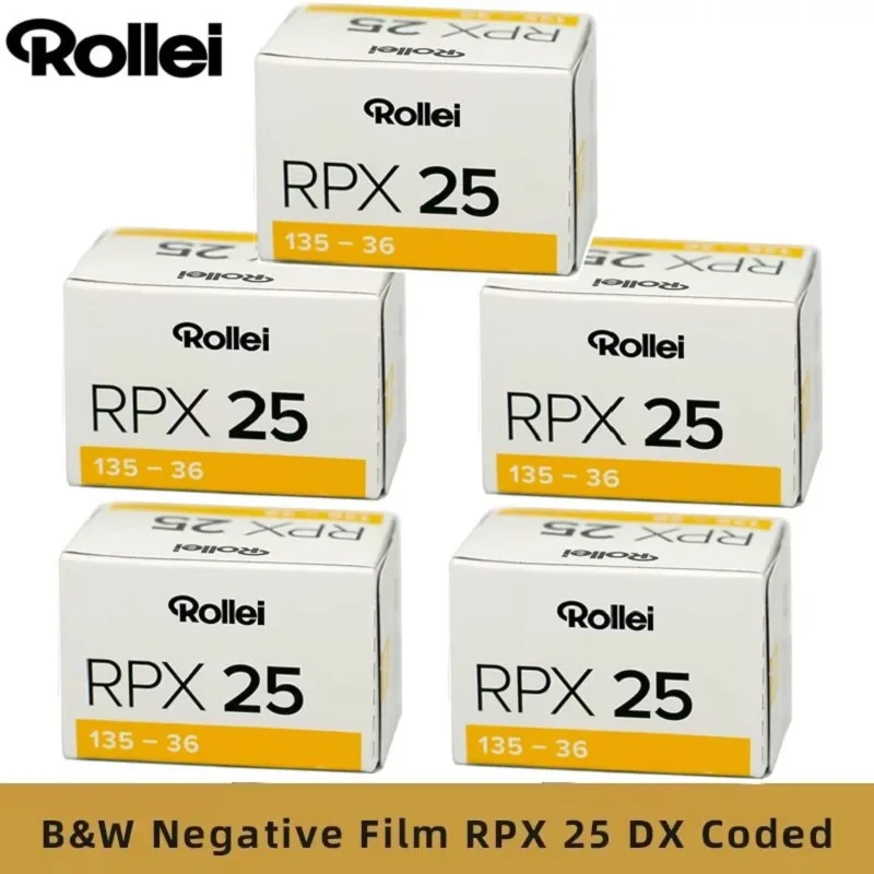 Rollei RPX 25 135 35mm Black And White Negative Film 36 Exposures/Roll 1-10 Rolls For Kodak M35  Camera (Expiry date:  2026)