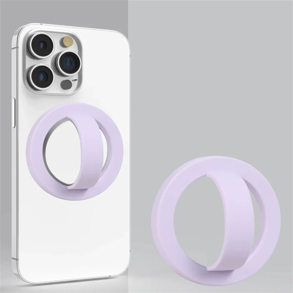 Magnetic Silicone Ring Holder for Phones - Universal Ring-Shaped Grip Accessory