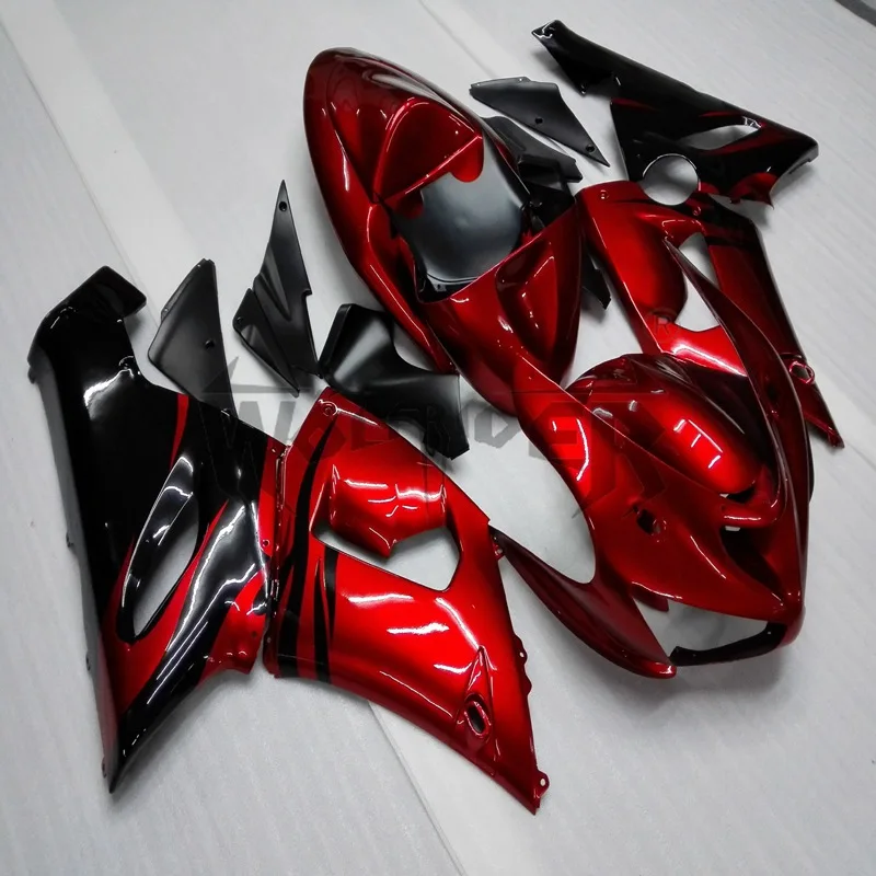 

Инъекционный комплект обтекателей для Φ 2005 2006 Красный ZX6R 05 06 комплект кузова из АБС-пластика обтекатели для мотоцикла