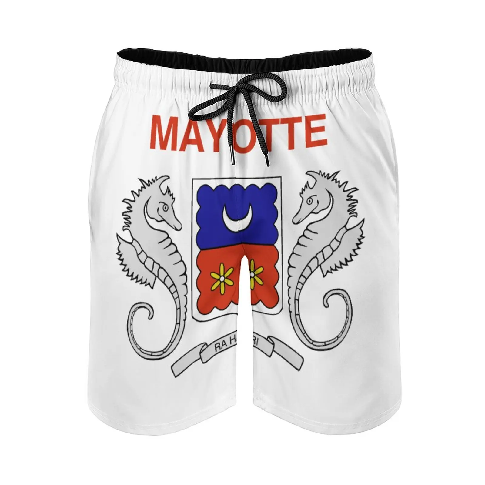 

Beach Pants Anime Causal Flag of Mayotte (local) Fondo Extremoduro Breathable Quick Dry Vintage Loose Adjustable Drawcord Loose