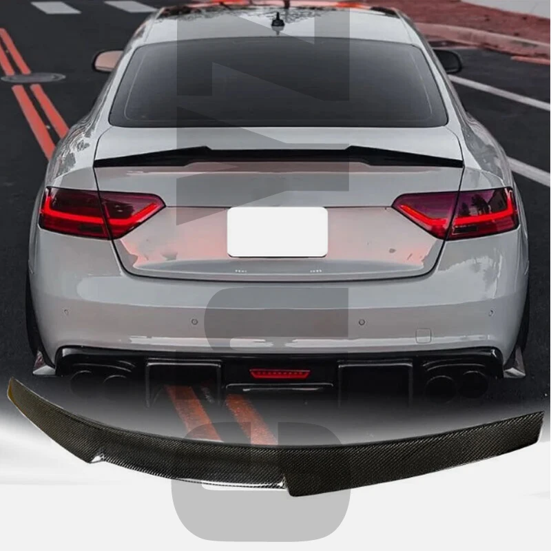 

Car Spoiler For Audi A5 B8 B8.5 8TA 8T3 Sportback/Coupe M4 Style Real carbon fiber material Rear Spoiler Trunk wing 2007-2017