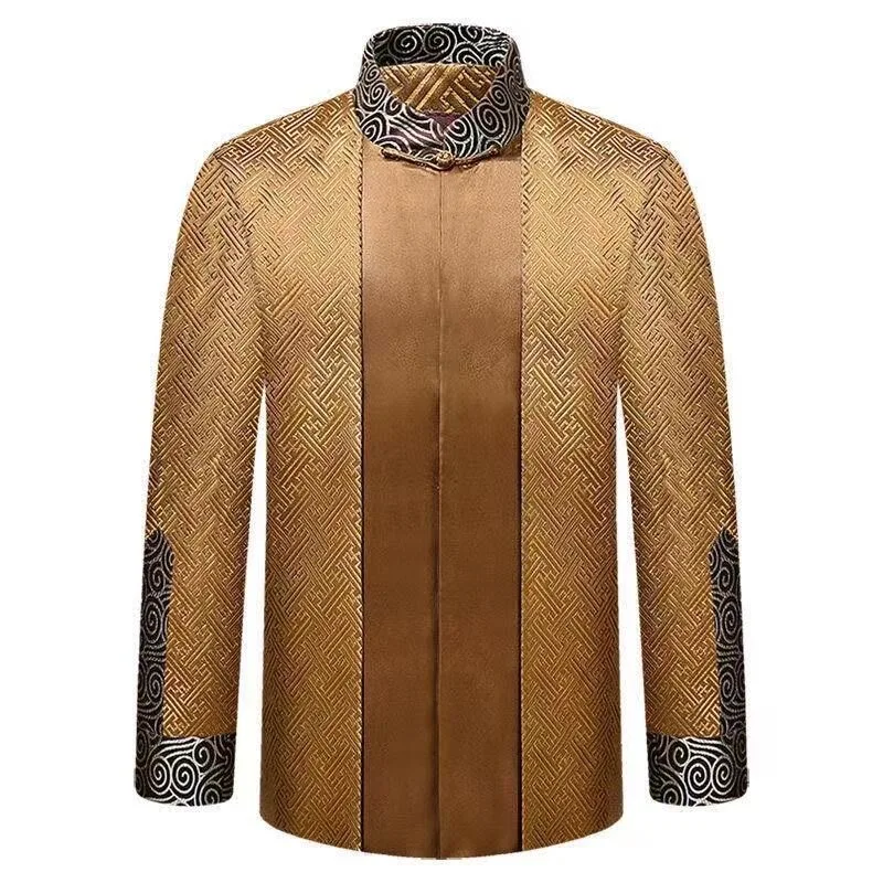 Z281Suit all-match heavy-duty two-piece suit new Chinese style light luxury design temperament