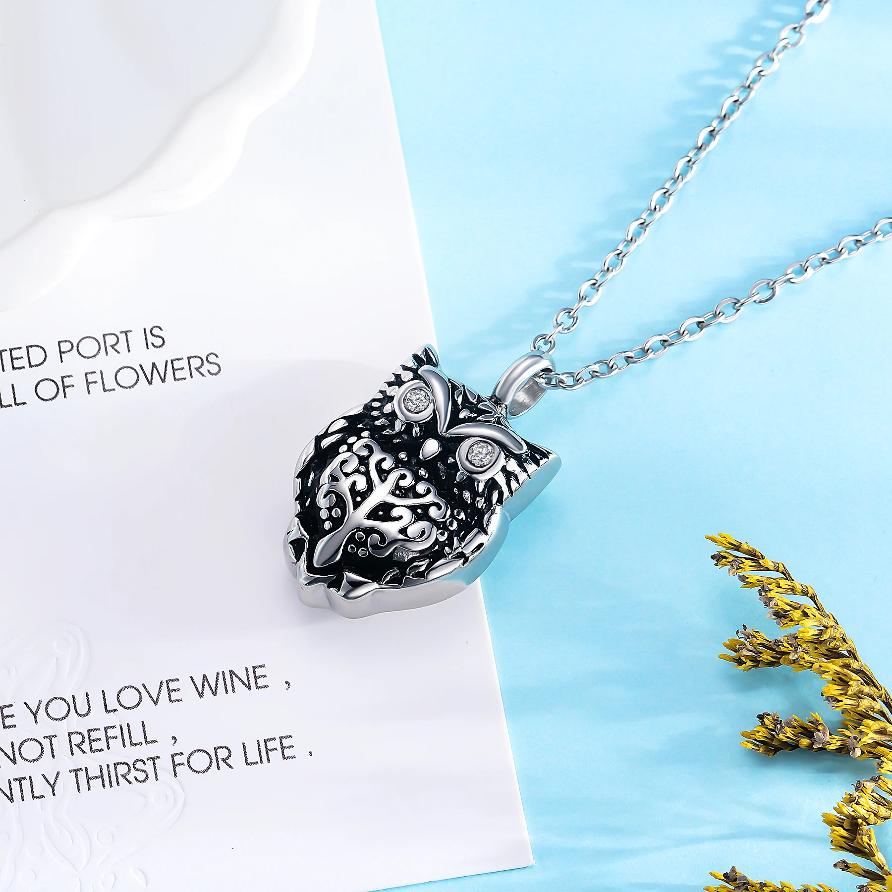 Ciondolo Collana Urna, Cenere In Vetro Memoriale - Foto 5