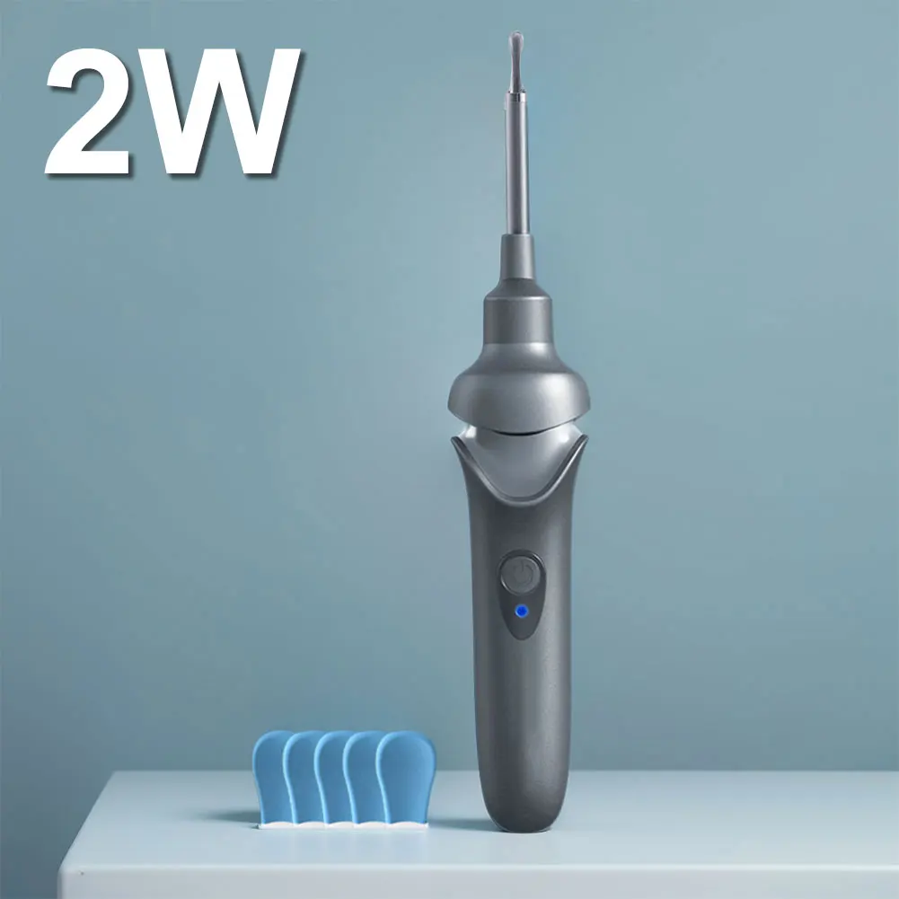 Ear Cleaner with Camera & LED Lights Electric Vacuum Earwax Remover 2 Gears Wireless Ear Wax Remover for Daily Pick