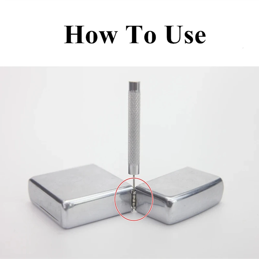 DisassembleHingePinsMetalPunchForZippoZorroKeroseneGasoline