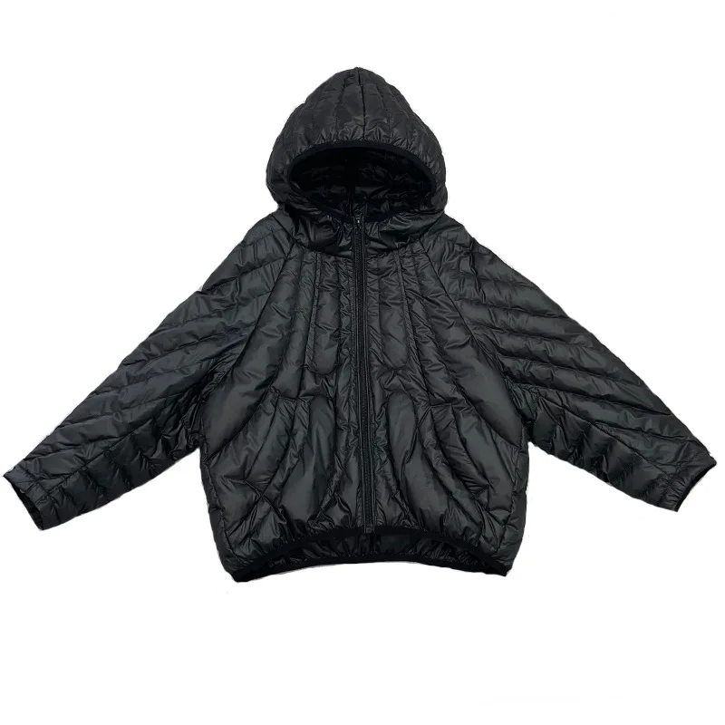 Winter Warm Girls Fashion Plain Cotton Lined Hooded Zip Puff Jackets School Kids Cropped Coats Child Outfits Windbreaker 5-14 Yr
