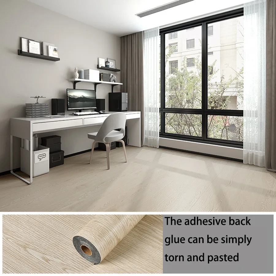 Dán Tường PVC Dính Sàn Vân Gỗ - Ảnh 2