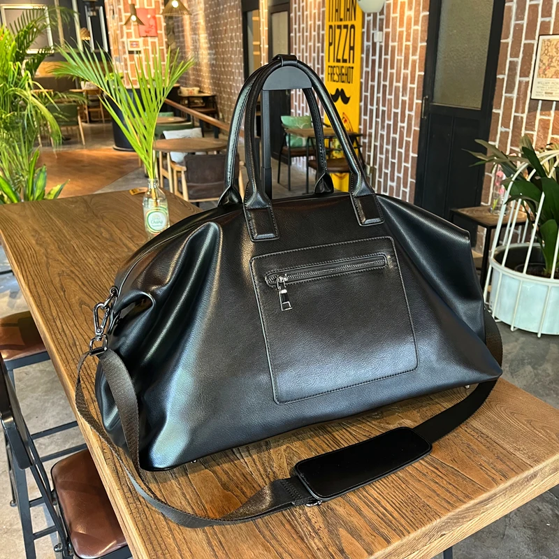 

Fashion Gym Bag Women Travel Bags Large Capacity Luggage Handbag Casual Pu Leather Yoga Fitness Business Crossbody Shoulder Bag