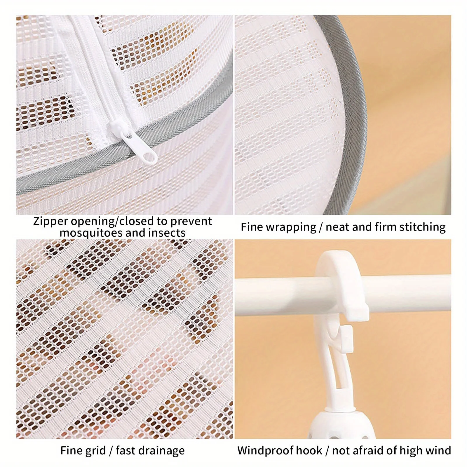 1pc Multi-Functional Three-Layer Collapsible Drying Net,Suitable for Fish, Vegetables,Perfect Storage Solution for Balconies