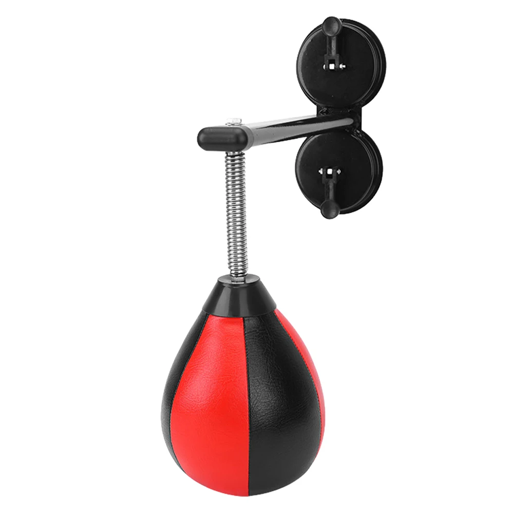 Wall Mount Punching Speed Bag Height Adjustable Punching Bag with Suction Cup Ball with Spring for Home Office
