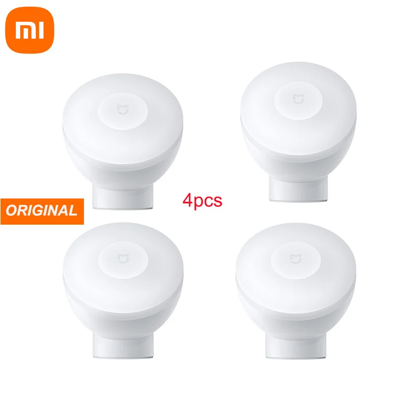 Xiaomi Mijia Led Induction Night Light 2 Lamp Adjustable Brightness Infrared Smart Human Body Sensor with Magnetic Base smart night lamp