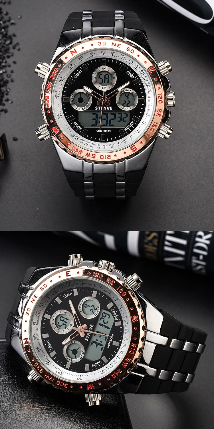 Fashion Sport Watch Men Waterproof Chronograph Casual Watches Alarm Clock Digital Watch Relogio Masculino