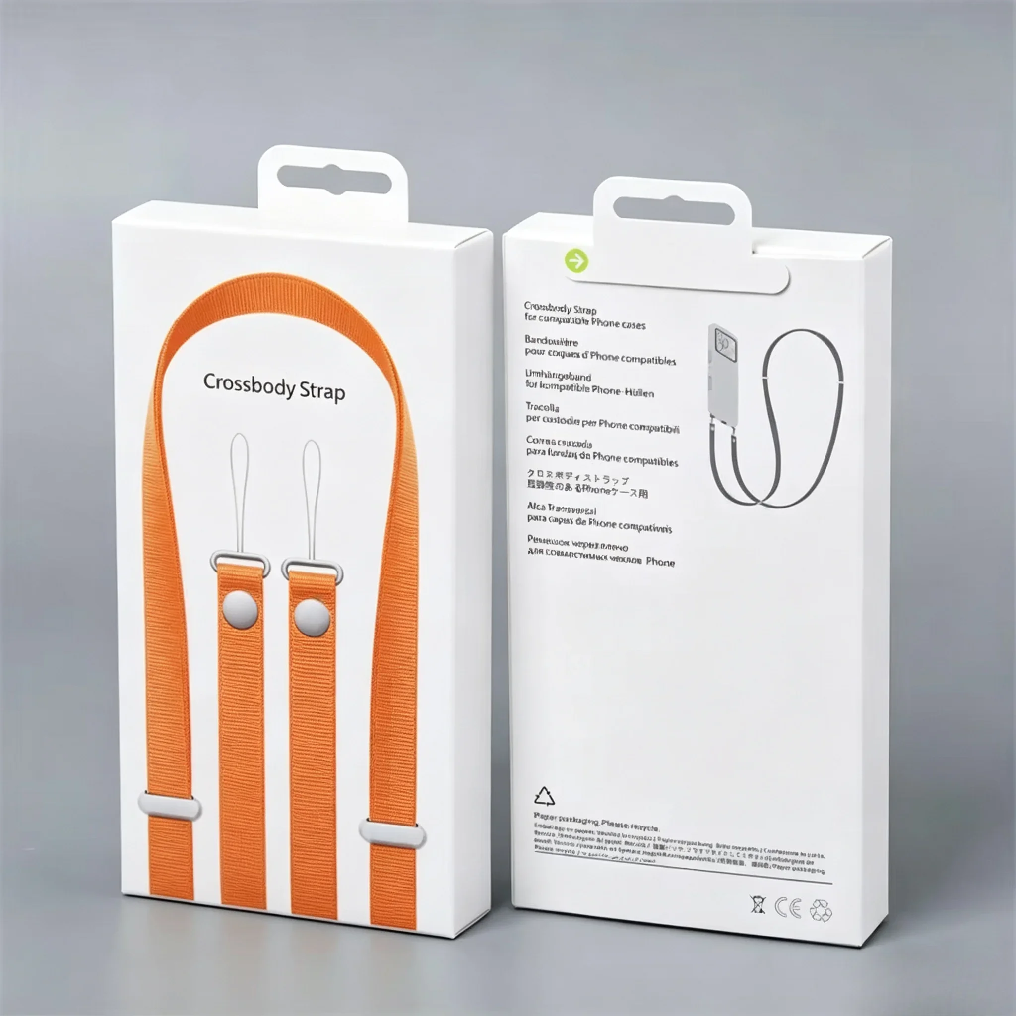Enhanced Crossbody Phone Lanyard with Magnetic Woven Strap - Anti-Lost & Adjustable Length