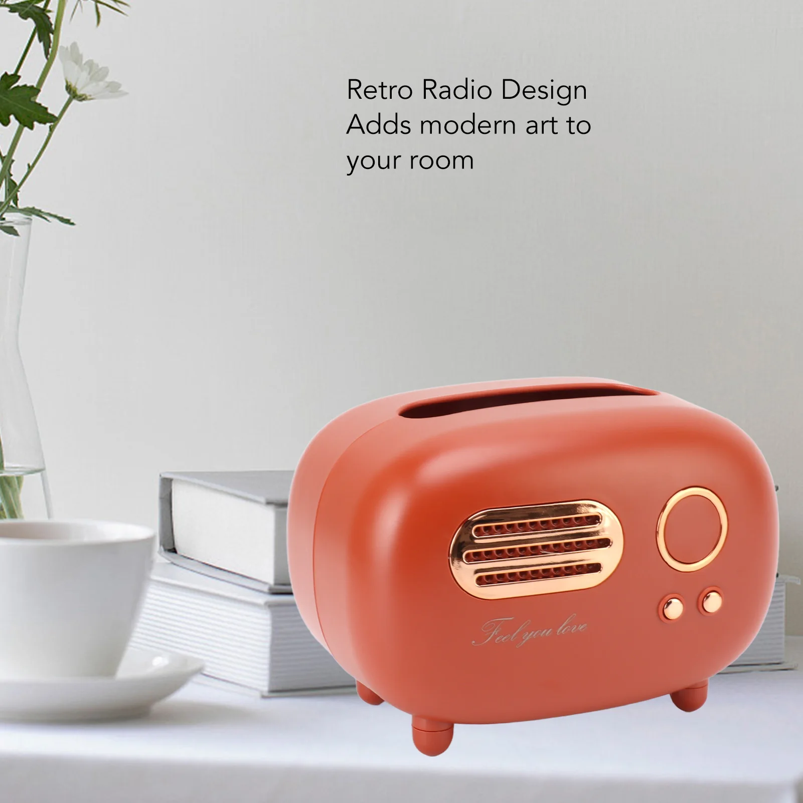 Vintage Radio Tissue Box Super Technology Retro Radio Tissue Box Plastic Multifunctional Beautiful for Bathroom for Kitchen tissue box