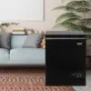 KRIB BLING 3.5 Cu.Ft Compact Chest Freezer with Removable Basket, Krib Bling Top Door Open Freestanding Deep Freezer with 7 Gear 6