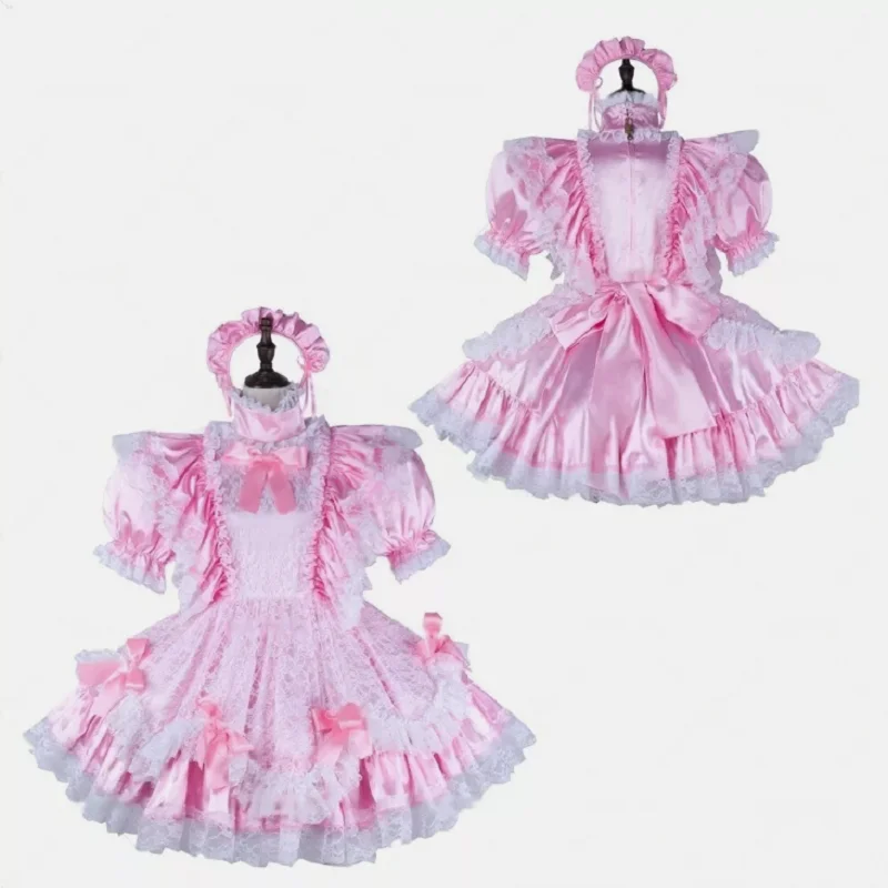 Lace bow maid pajamas yv42609
