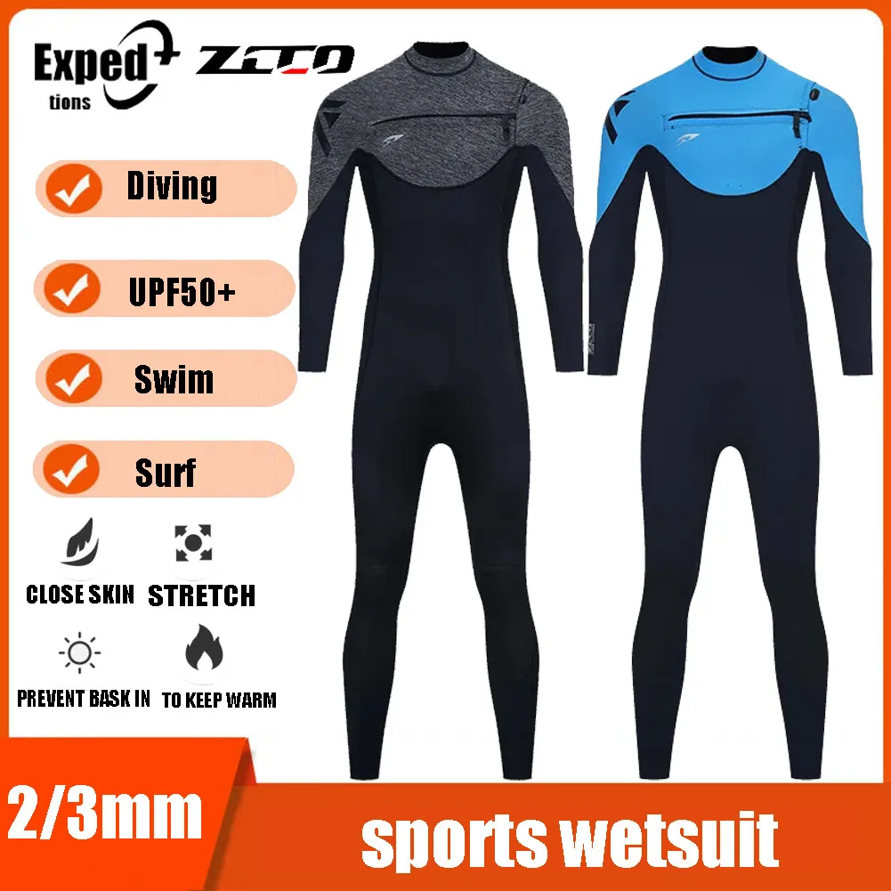 

Men Scuba Diving Thermal Winter Warm Wetsuits Full Suit Swimming Surfing Kayaking Equipment Wetsuit 3mm Premium Neoprene Women