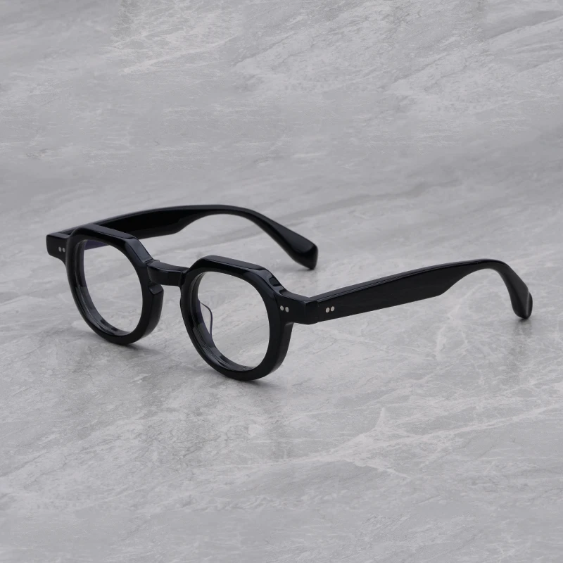 

Japanese Handmade High Quality Acetate Round Glasses Frame For Men Women Optical Myopia Designer Eyeglasses Prescription Lens