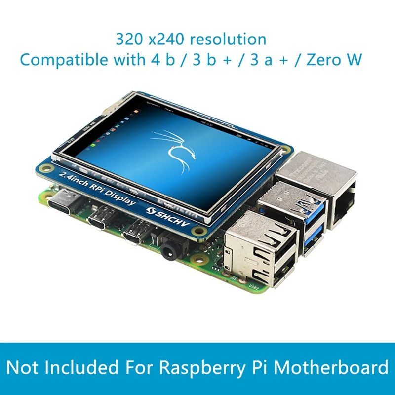 2.4 Inch Touch Screen Display For Raspberry Pi 4B/3B+/3B/3A+/ Zero W LCD Touch Screen 320X240 Display For Raspberry Pi