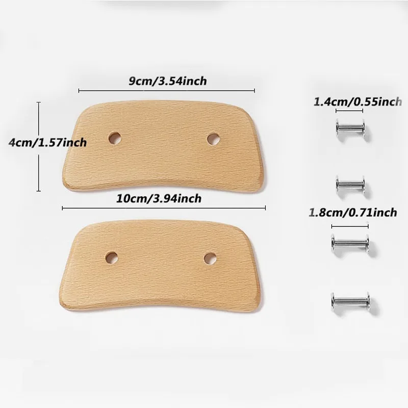 Wooden BBQ Pan Handle Anti Scald Heat Resistant Insulated Grip Replacement for Sauce Grill Pan Griddle Outdoor Camping