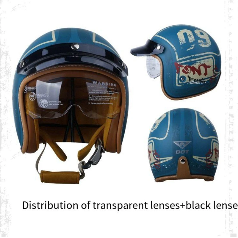 Retro Harley-Davidson motorcycle Bluetooth helmet for men and women in summer four seasons sunscreen motorcycle personality cool