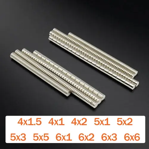 Super Strong Magnet N35 Round Magnetic NdFeB Powerful Neodymium Magnet imanes Refrigerator Magnets 4x2 5x2 5x3 6x2 6x3 mm