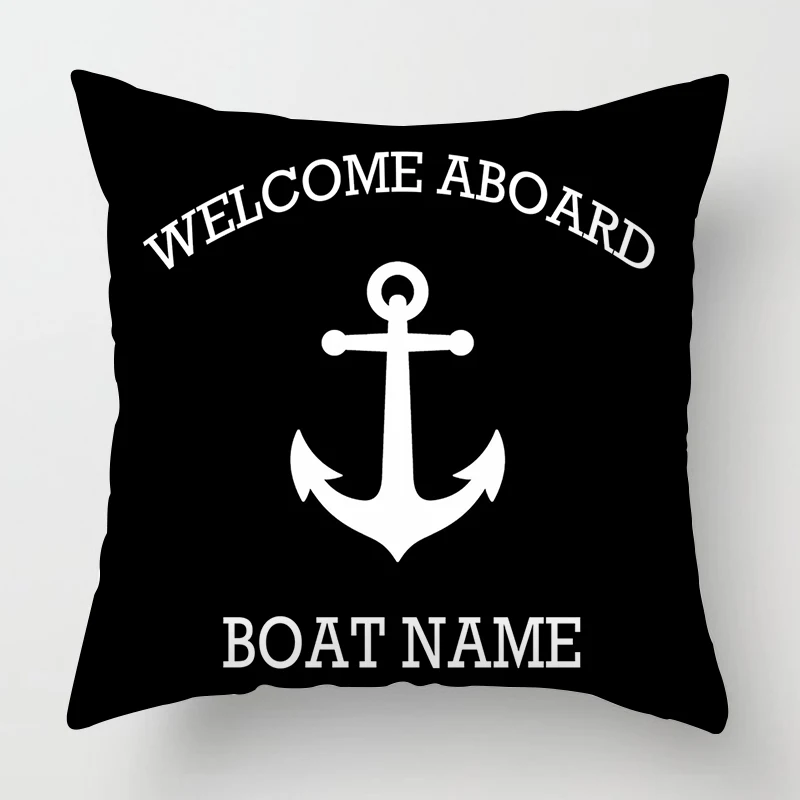 Nordic Black Nautical Series Pillowcase 60*60 Home Decoration Sofa Decoration Cushion Cover 45*45 Customizable 3