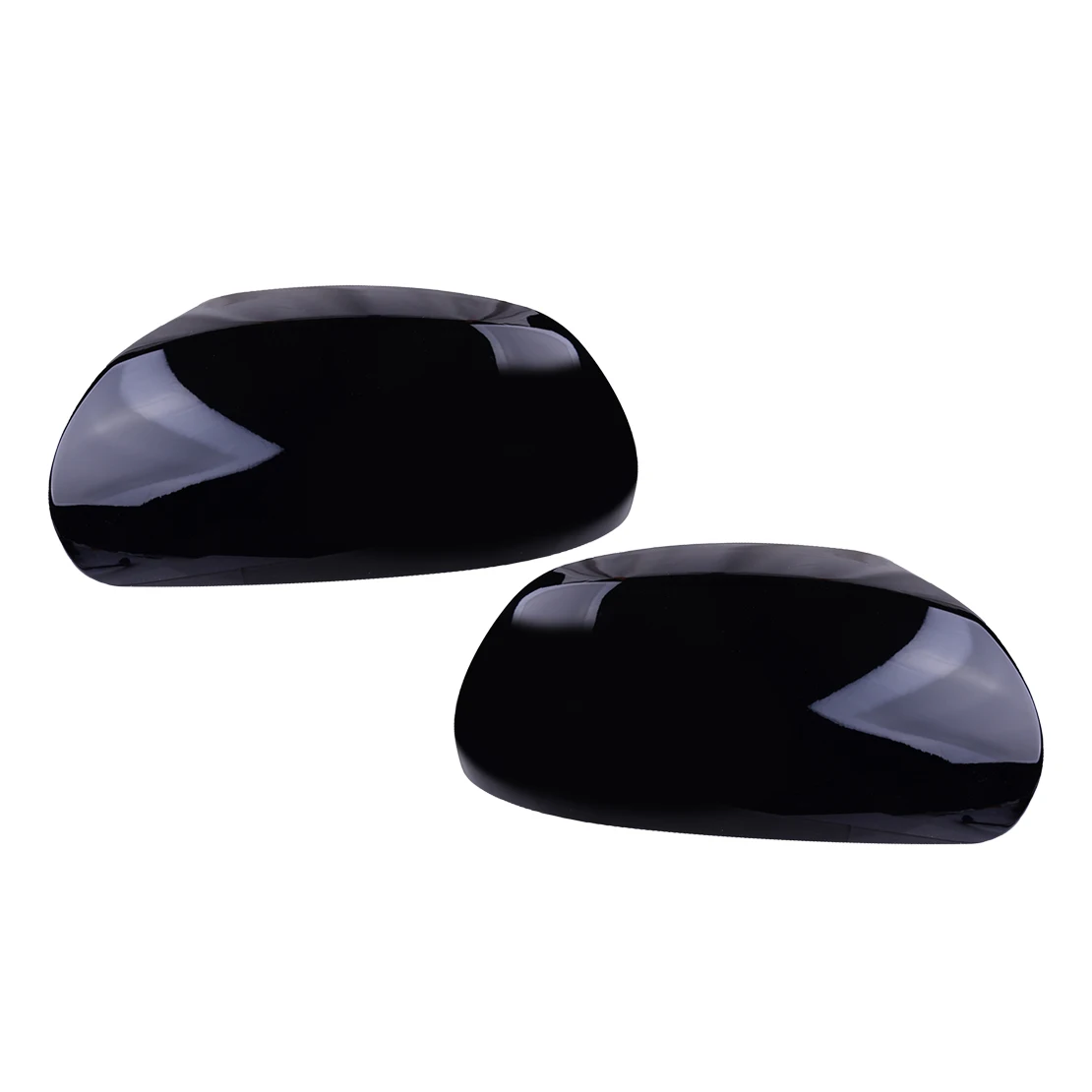 

1 Pair Black ABS Left Right Side Door Rearview Mirror Cover Cap Without Turning Light Hole Fit for Kia Forte 2009 2010 2011 2012