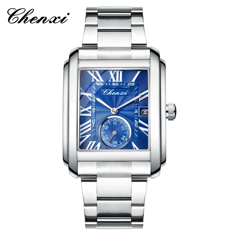 CHENXI 8216 Quartz Watches Fashion Simple Business Simple Silvery