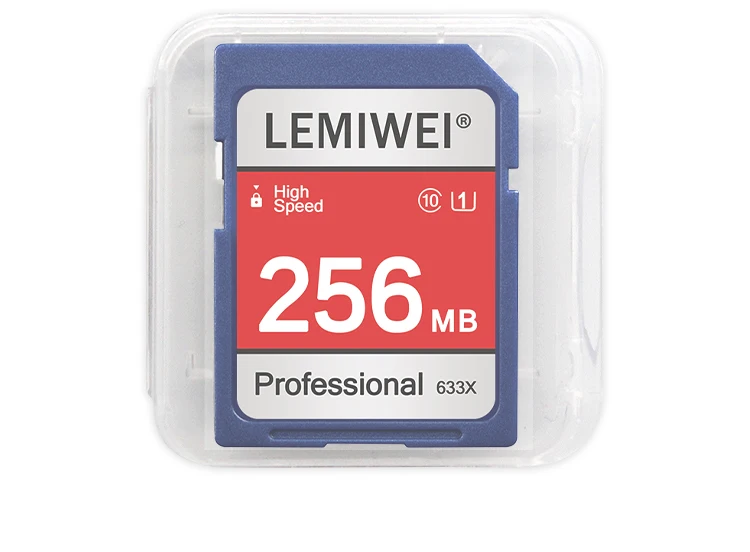 Lemiwei Hochgeschwindigkeits-SD-Karte 256MB 512MB 1GB 2GB profession elle Kamera karte reale Kapazität c10 u1 SD-Speicher karte – Detail 11