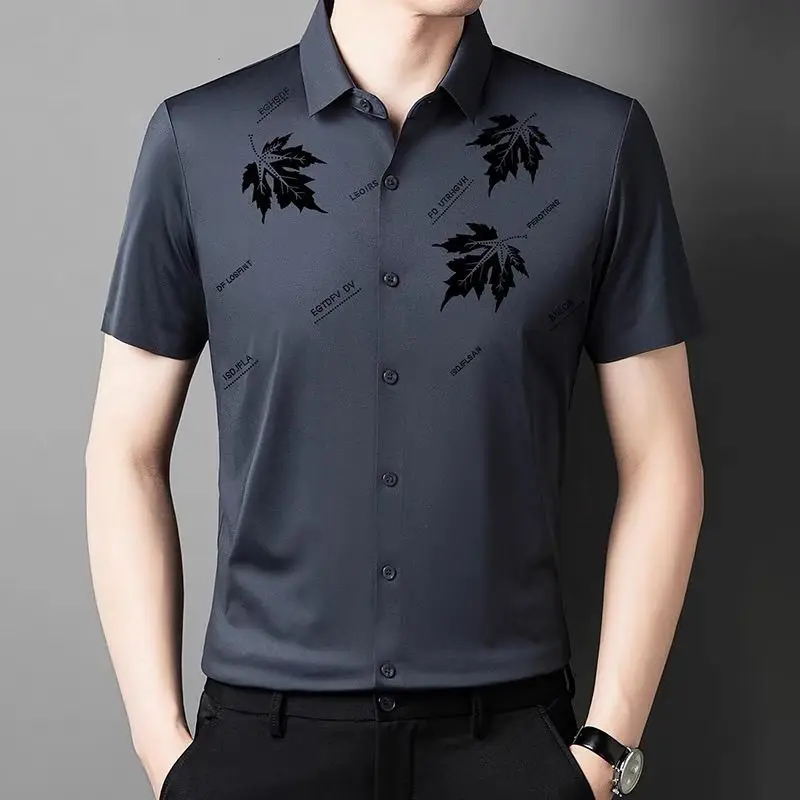 Men's High-End Business Casual Short-Sleeve Shirt - Summer Edition