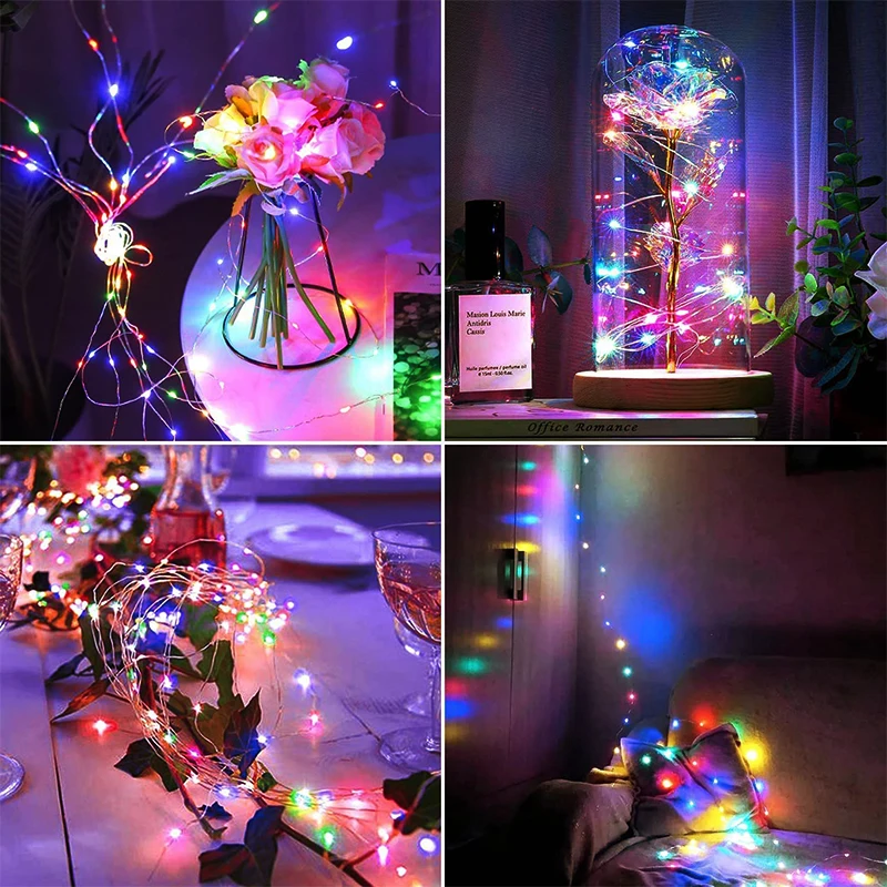 Solar LED String Lights Outdoor Waterproof Festoon Garden Decor Christmas Fairy Garland String Lights
