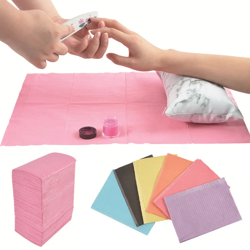 Nail Art Table Mat Disposable Foldable Clean Pad Beauty Nail Care