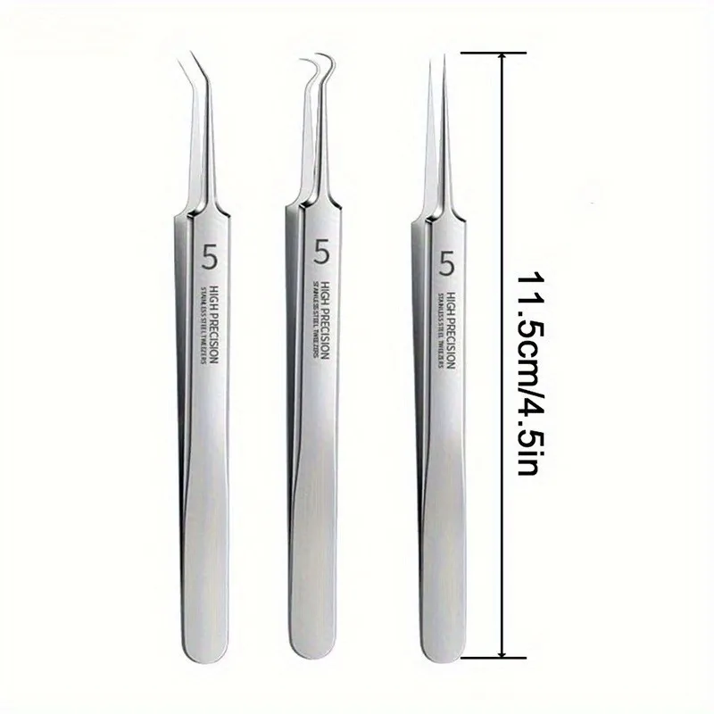 Blackhead Clip Pimples Tweezer Blackhead Remover Stainless Steel Cell Clip Beauty Product Acne Needle Skin Cleanning Tool
