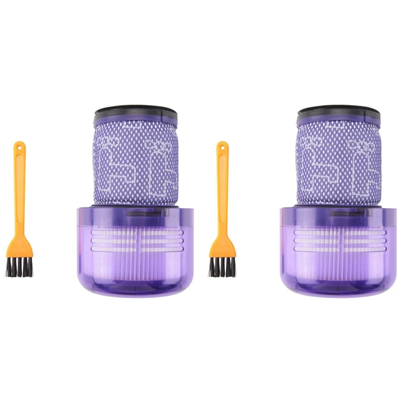 

Фильтр Hepa для пылесоса Dyson V12, сменный моющийся фильтр с щеткой для очистки, 2 шт.