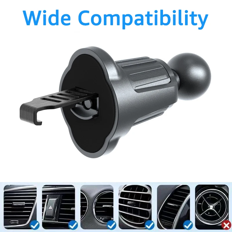 

Universal Car Air Vent Clip Upgrade 17mm Ball Head Base for Car Air Outlet Mobile Phone Holder Stand Car Phone Mount GPS Bracket