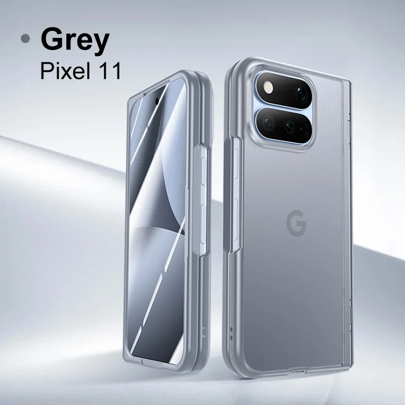 Matte Transparent Folding Case with Optional Privacy Anti-Spy Screen Protector