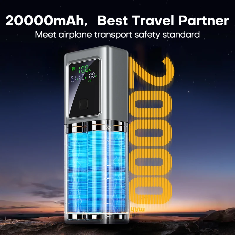 Tuodes PD 100W Power Bank Fast Charging 20000mAh External Battery Capacity Portable Charger For Laptop iPhone Samsung Xiaomi 5