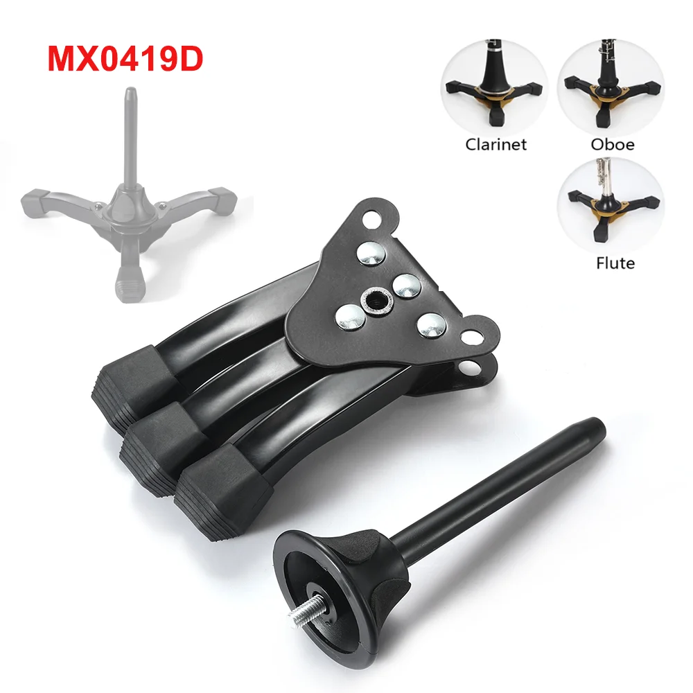 Description Picture 6 of itemPortable Foldable Tripod Stand Non-slip Wind Instrument Accessories suitable for Holder Clarinet Trumpet Flute Oboe Saxophone