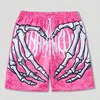 New Men's Summer Skeleton Hand Element Print Shorts 3d Printed Men Casual Fashion Sports Breathable Loose Trend Beach Shorts 5