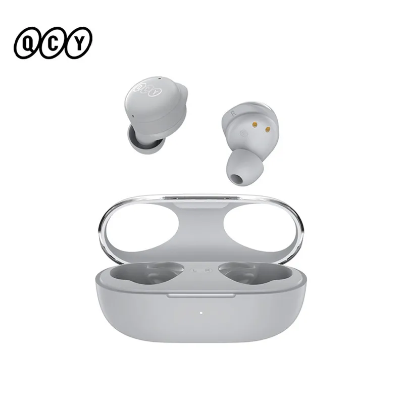  QCY T17S Bluetooth Earphone aptX Qualcomm Bluetooth5.2 TWS Wireless Earbuds Voice Assistant Touch Control Headphones Support APP 