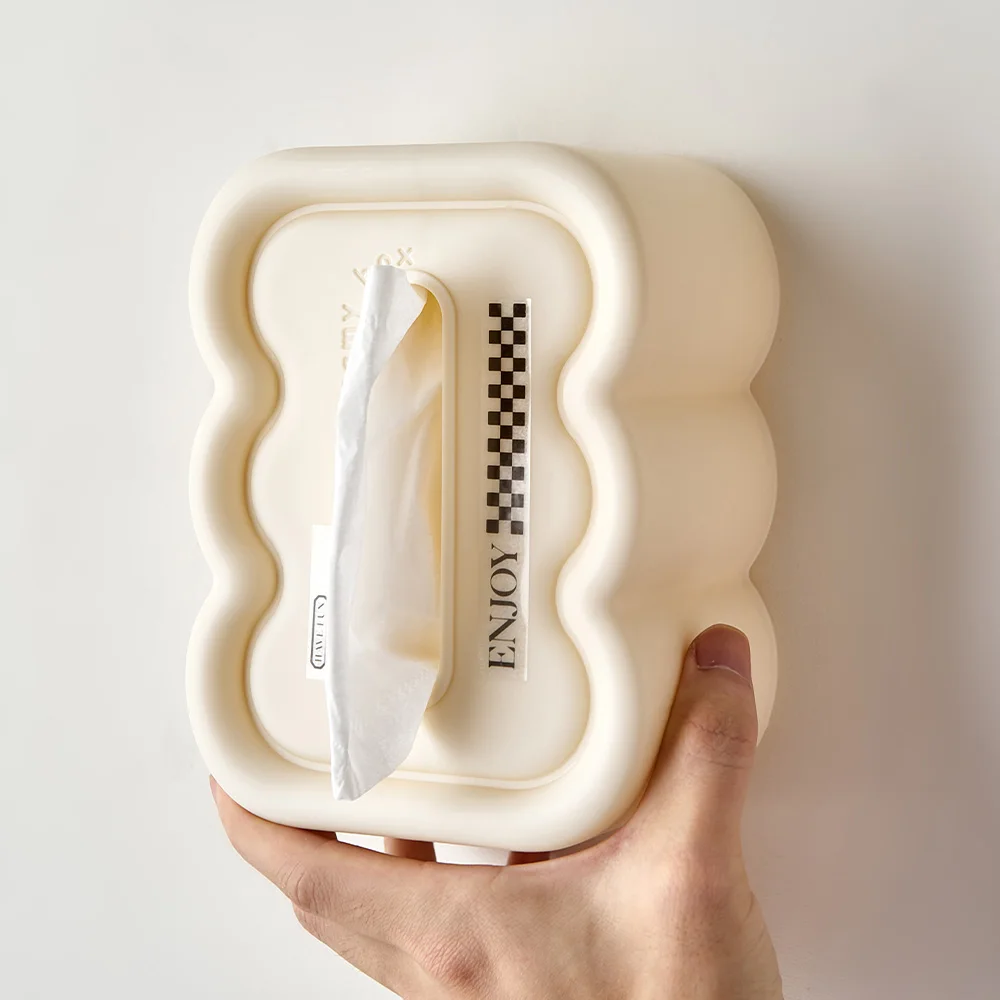 

Пасторальная изогнутая коробка для салфеток с геометрическим рисунком, настольная подставка, держатель для салфеток, Современный домашний декор, украшения для спальни и офиса