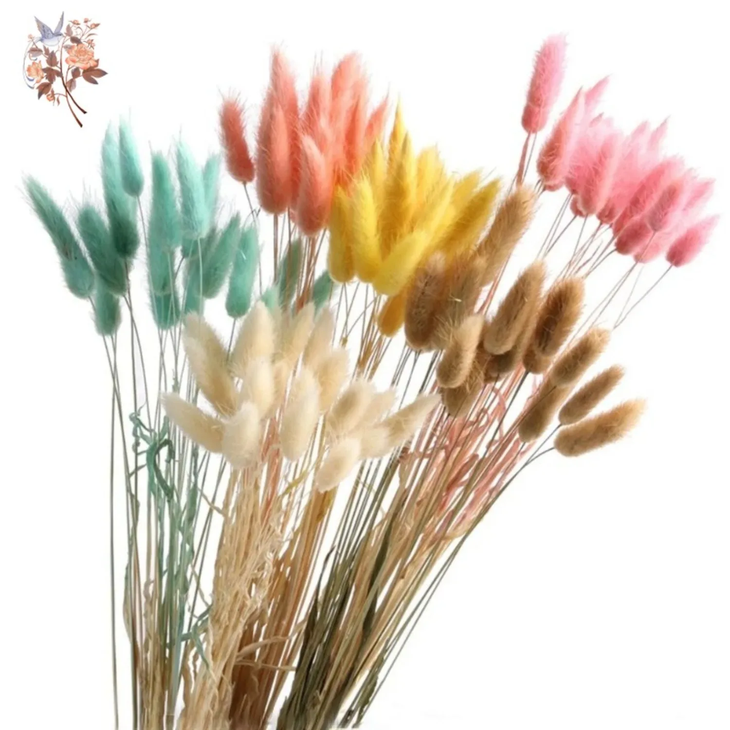 Lot De 50 Fleurs Artificielles Herbe De Pampa - 45 Cm, Queue De Lapin Naturelle - Décoration Bohème, Mariage, Intérieur