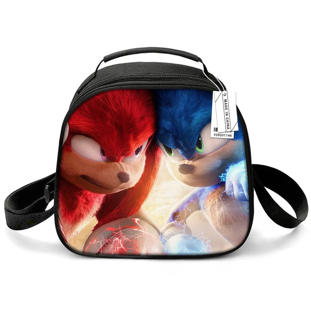 

Sonic Lunch Bag Aluminum Foil Thickened Portable Lunch Bag Shoulder Bag Picnic Fresh Cold Ice Bag Beautiful Fashion Accessories