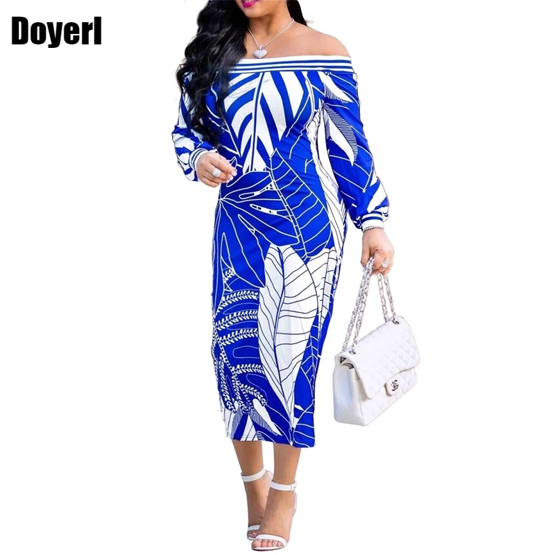 Женское облегающее платье с длинным рукавом и открытыми плечами | Женская одежда