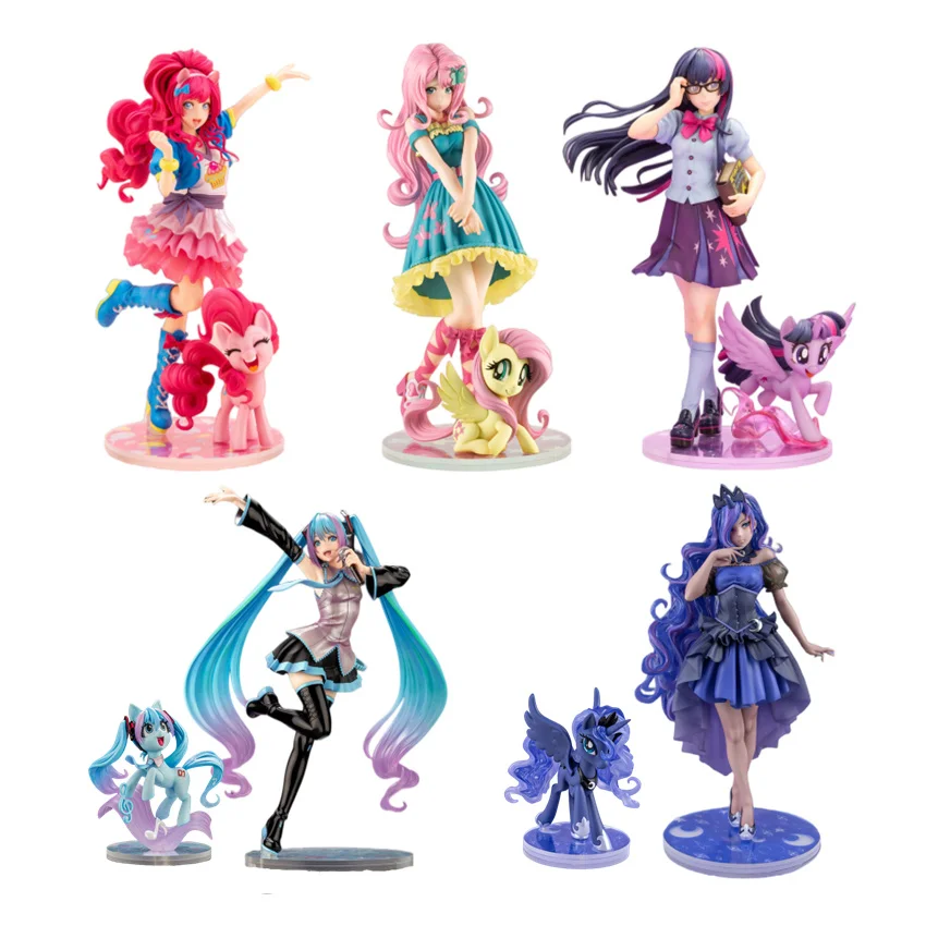 

2/3Pcs Set Anime My Little Ponyed Figure Friendship Is Magiced FS PP TS PVC Action Collection Model Toys Gift For Kids