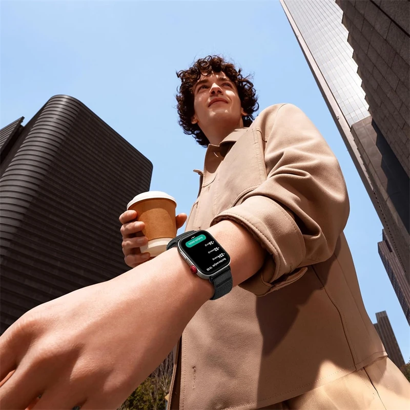Breathable Braided Nylon Loop Strap - Comfortable Watch Band Accessory